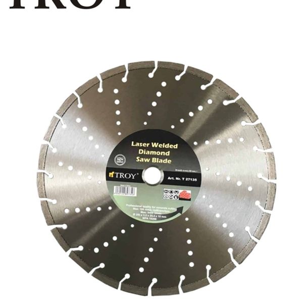 Troy 27135 350 mm Elmas Kesici Disk Beton Kuru Kesim