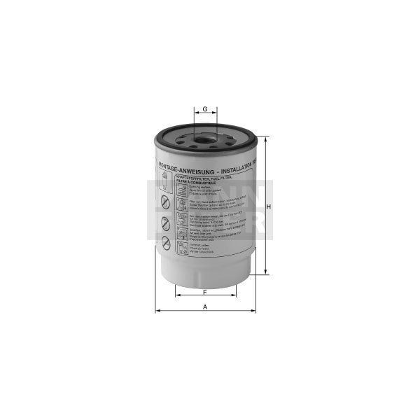 Mann PL270/1X Yakıt Filtresi
