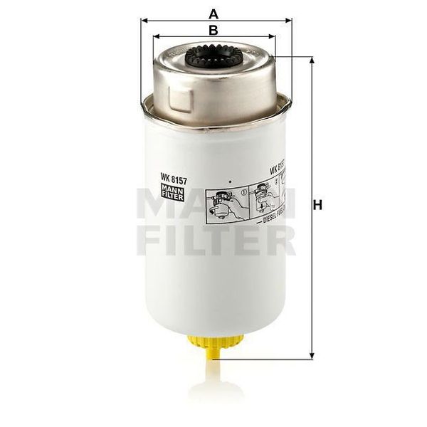 Mann WK8157 Yakıt Filtresi
