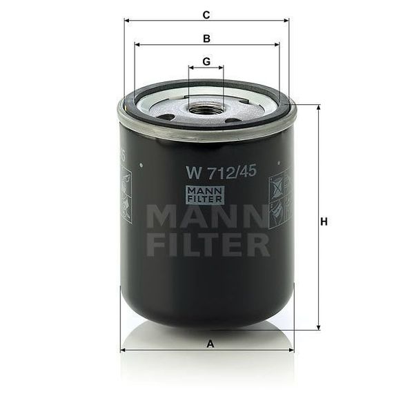 Mann W712/45 Hidrolik Şanzıman Filtresi