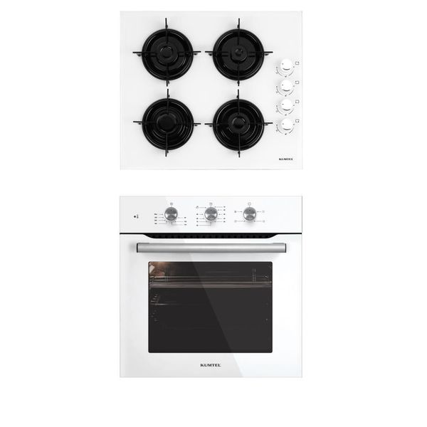 Kumtel A6 SF2 MT + KO 40 TAHDF Beyaz 2'li Ankastre Set