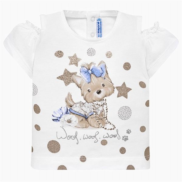 Mayoral 1007 Beyaz Bebek T-shirt