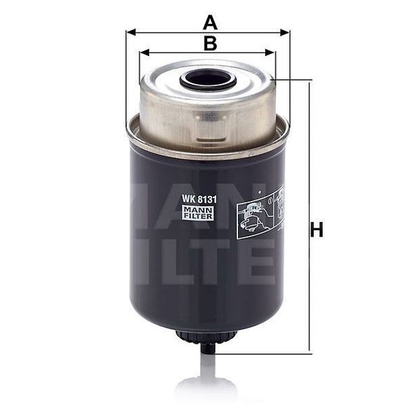 Mann WK8131 Yakıt Filtresi