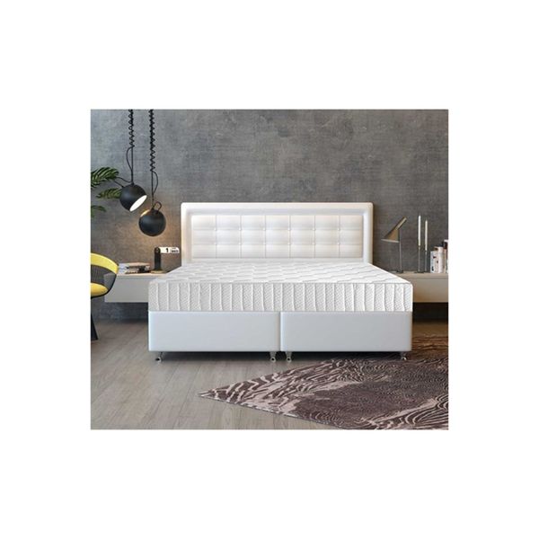 Pony Yatak Aztek 100x200 CM Sandıklı Baza Başlık Set