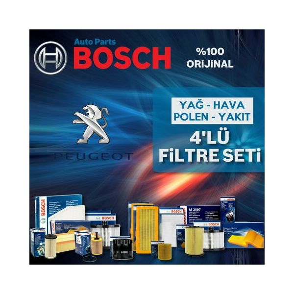 Bosch Peugeot 207 1.6 HDI 2007 2011 Filtre Bakım Seti