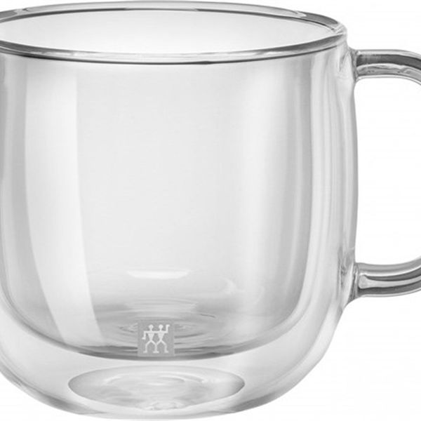 Zwilling 395001130 Çift Camlı 2'li Kulplu Cappucino Bardağı