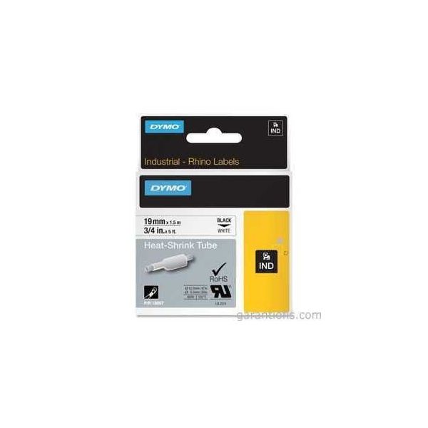 Dymo 18057 Rhino Pro Beyaz Siyah 19 mm x 1.5 mt Şerit