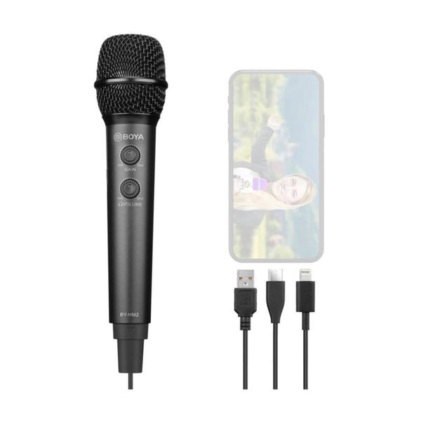 Boya BY-HM2 Pc Telefon Dijital El Mikrofonu