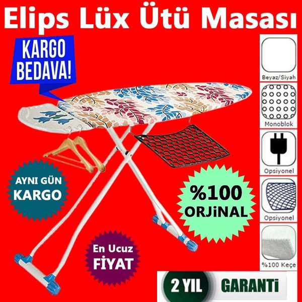 Evin Elips Lüx Ütü Masası