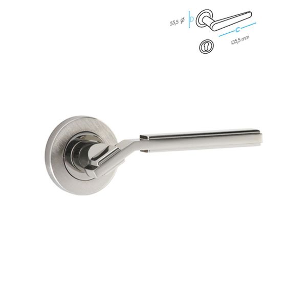 Doğanlar Asos Saten Nikel Oda Kapı Kolu