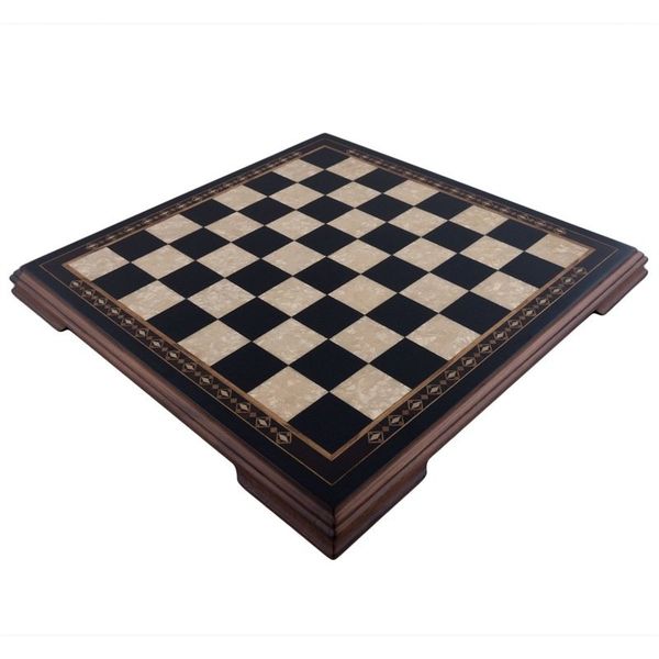 Helena Wood Art Masif Ahşap Koyu Satranç Tablası
