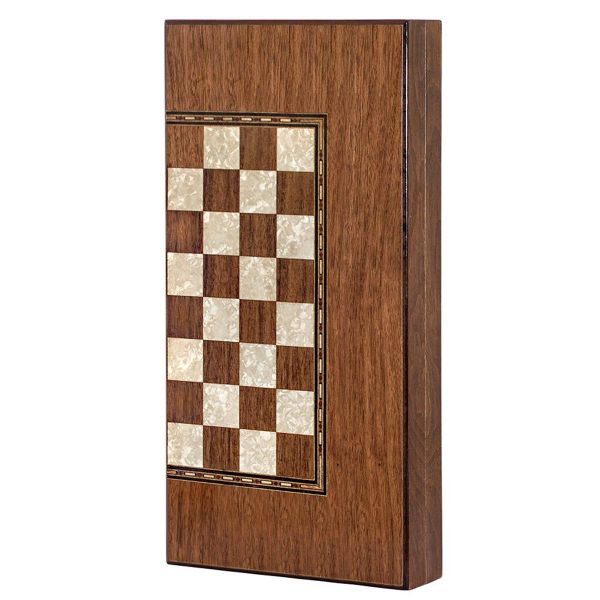 Helena Wood Art Eko Klasik El Yapımı Damalı Ahşap Tavla Seti