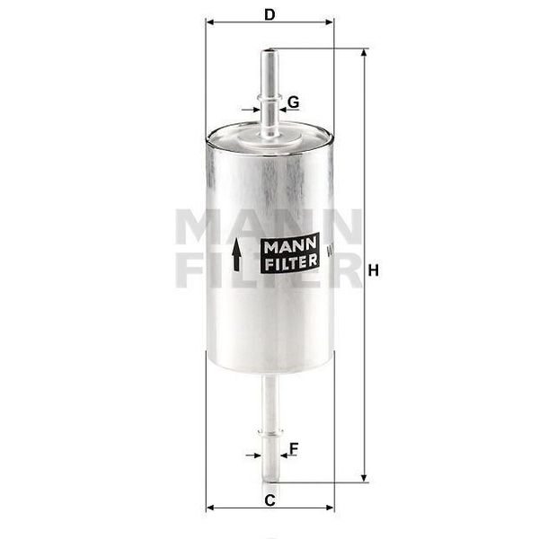 Mann WK614/46 Yakıt Filtresi