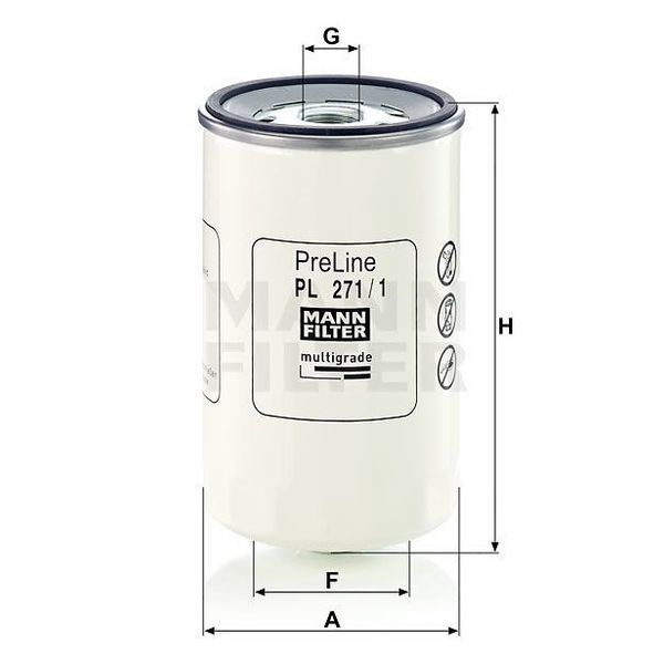 Mann PL271/1 Yakıt Filtresi