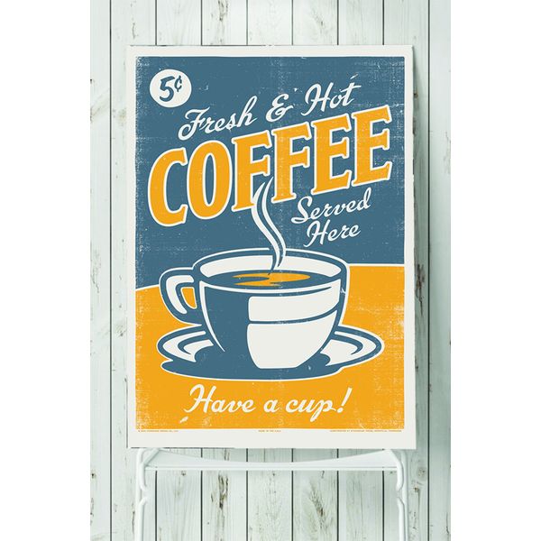Postermanya Kahve Mutfak 80x115 cm Poster