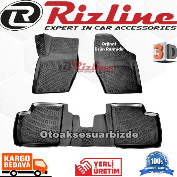 Rizline Citroen C4 3D Havuzlu Paspas