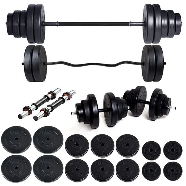 Ecgspor 88 kg Halter Seti ve Dambıl Seti Ağırlık Seti Fitness Seti Z Bar