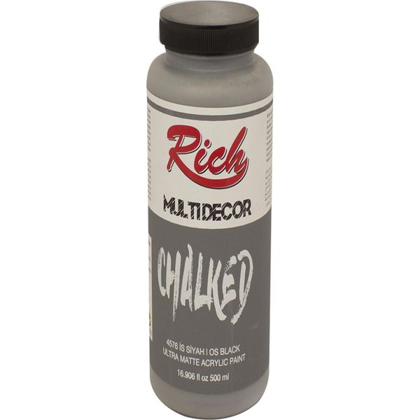 Rich 4576 İs Siyah 500 ml Multi Decor Chalked Akrilik Boya