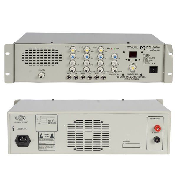 Magicvoice MV-400EF 400 W 3 Mikrofon Girişli Trafosuz Anfi