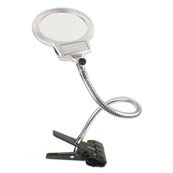 Nikula MG15120-C Spiralli Klipsli Led Işıklı 13 cm Büyüteç