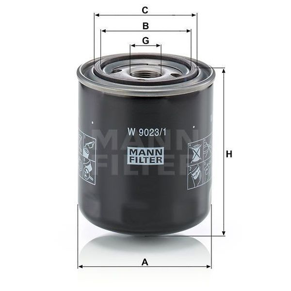 Mann W9023/1 Hidrolik Şanzıman Filtresi