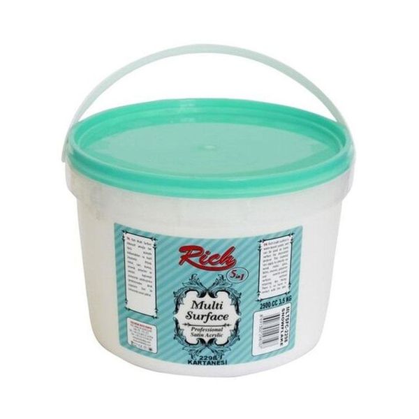 Rich 2102 Antik Beyaz 2500 ml Multi Surface Akrilik Boya