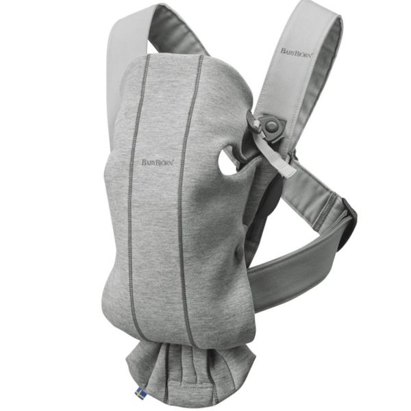 Babybjorn Mini 3D Cotton Jersey Light Grey Kanguru