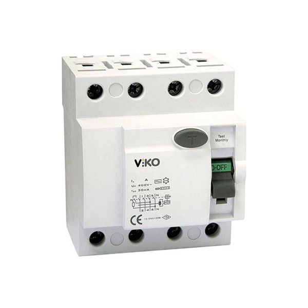 Viko 300mA 25A 4P Kaçak Akım Koruma