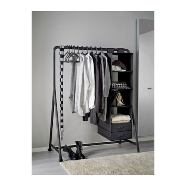 IKEA Turbo Siyah 117x148 cm Ayaklı Askılık