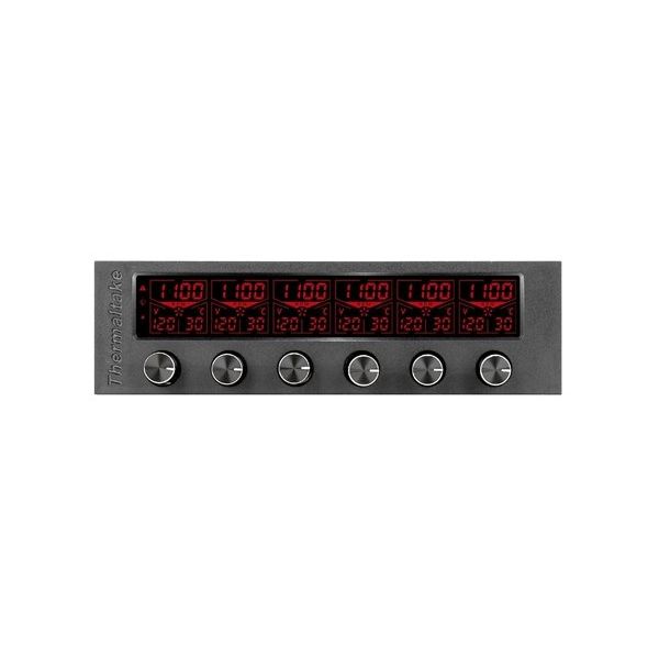 Thermaltake AC-024-BN1NAN-A1 Commander F6 RGB LCD Ekranlı Multi Fan Kontrol Ünitesi