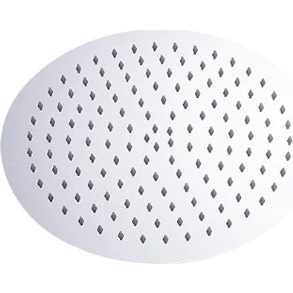 T-May Sardes Oval İnce 30x30 cm Metal Duş Seti