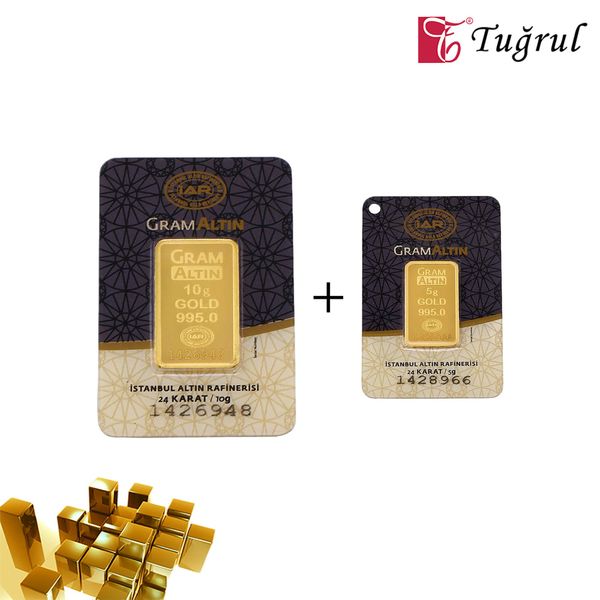 15 gr 24 Ayar Külçe Altın