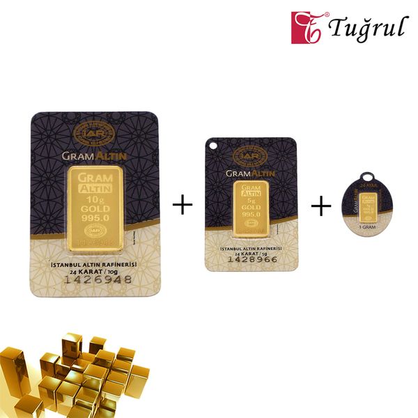 16 gr 24 Ayar Külçe Altın