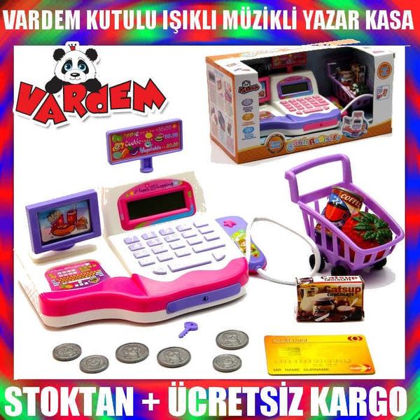 Vardem Oyuncak Vardem Müzikli Işıklı Pembe Yazar Kasa Oyuncak