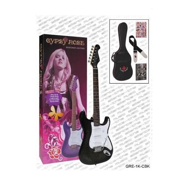 Valencia GRE1KCBK Gypsy Rose Elektro Gitar Set