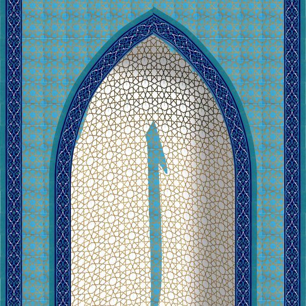 Armada Çini 280x500 Elif Ayetli Mihrap Cami Mihrapları