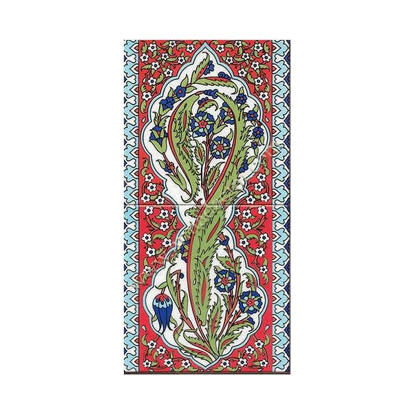 Armada Çini 20X40 cm ED 160 Karanfil Hançer Eldekoru Çini Pano