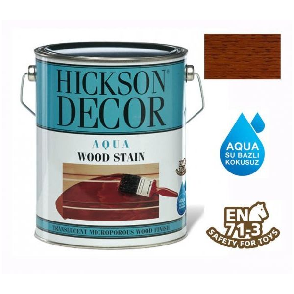 Hickson Decor Aqua 2.5 lt Afrormosia Su Bazlı Ahşap Boyası