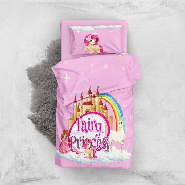Monohome Fairy Princes 3D Pamuk Saten Bebek Nevresim Takımı