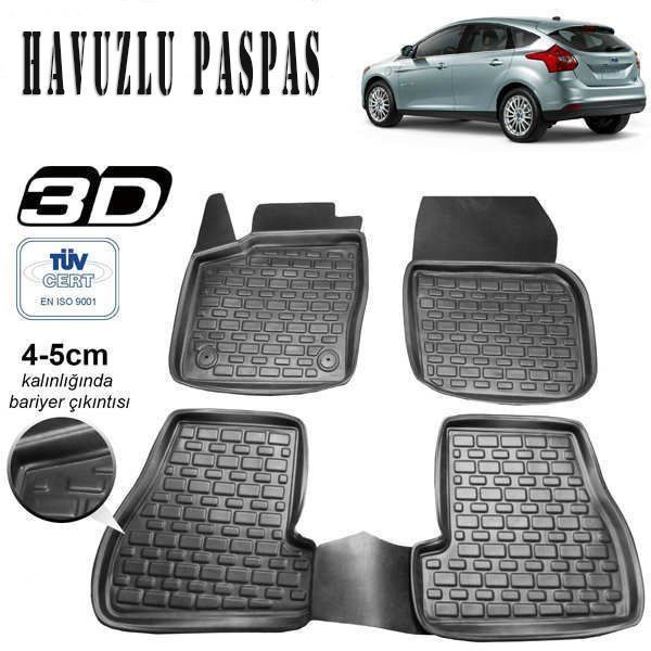 Ford Fiesta 2011 3D Havuzlu Paspas