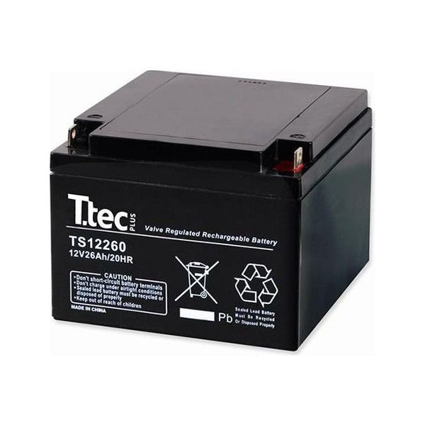 Ttec Akü 12V 26Ah Bakımsız Kuru Akü