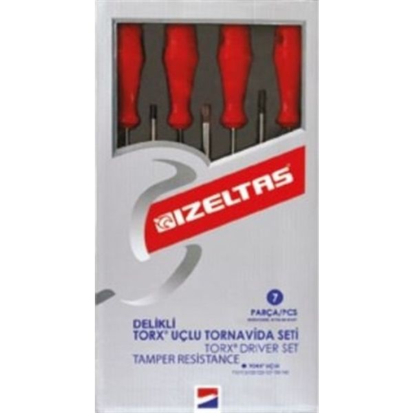 İzeltaş 4776008107 7'li Delikli Torx Tornavida Seti