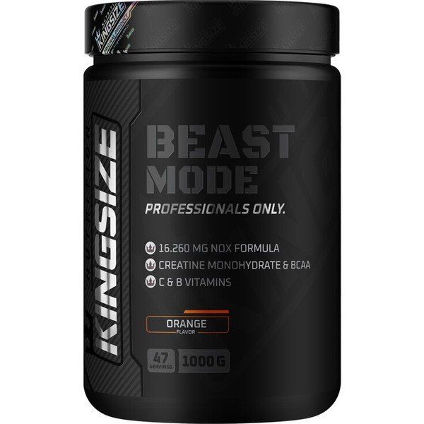 Kingsize Nutrition Beast Mode 1000 gr Portakal Aromalı Protein Tozu