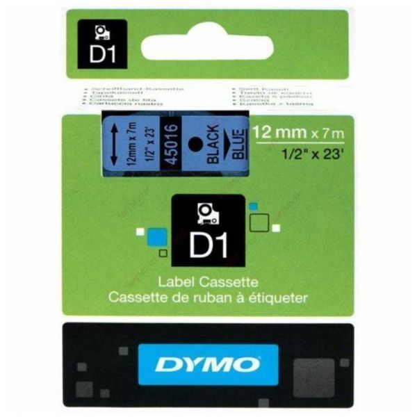 Dymo 45016 D1 Mavi Siyah 12 mm x 7 mt Şerit
