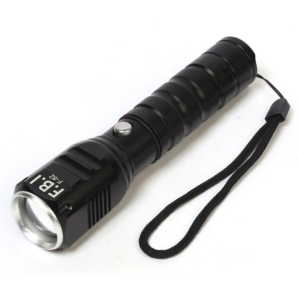 F.B.I F-82 T6 Led Zoomlu 2000 LM Yüksek Işık Şarjlı El Feneri