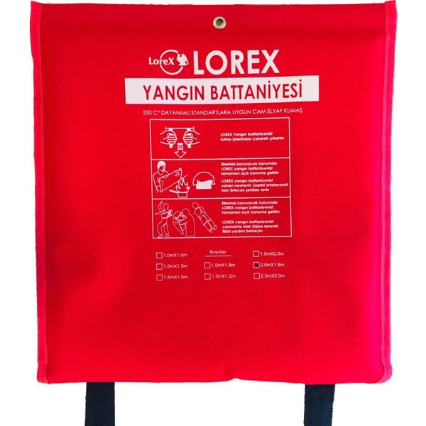 Lorex LR-FB2016C Çantalı Yangın Söndürme Battaniyesi