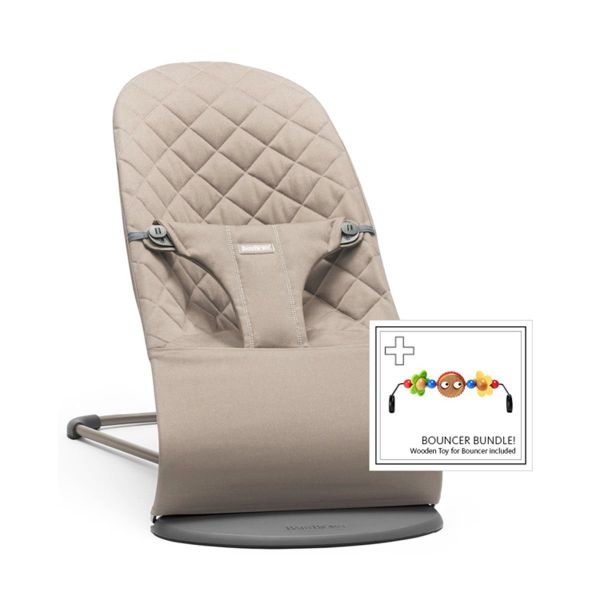 Babybjorn Babybjörn Balance Bliss Oyuncaklı 3D Jersey Sand Grey Ana Kucağı Cotton