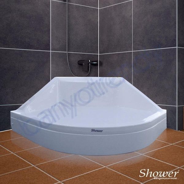 Shower 90x90 cm Oval Oturmalı Duş Teknesi