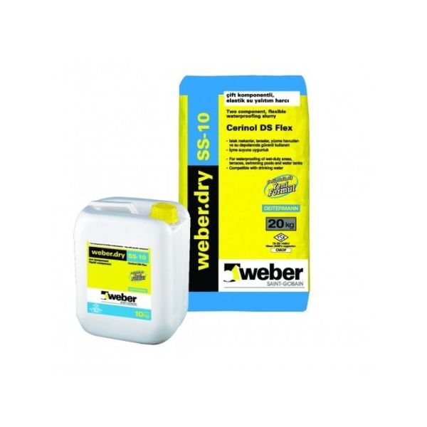 Weber Dry SS-10 Su Yalıtım Harcı Set 20 10 kg Derz Dolgu