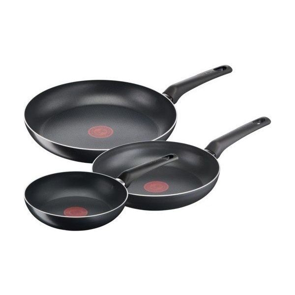 Tefal 20/24/28 cm Titanyum 1X SimpleCook Difüzyon Tabanlı 3'lü Tava Seti